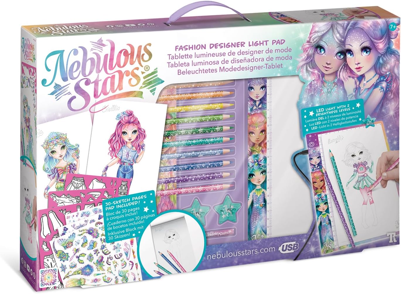 Nebulous Stars Fashion Designer Light Pad Creative Kit for Kids