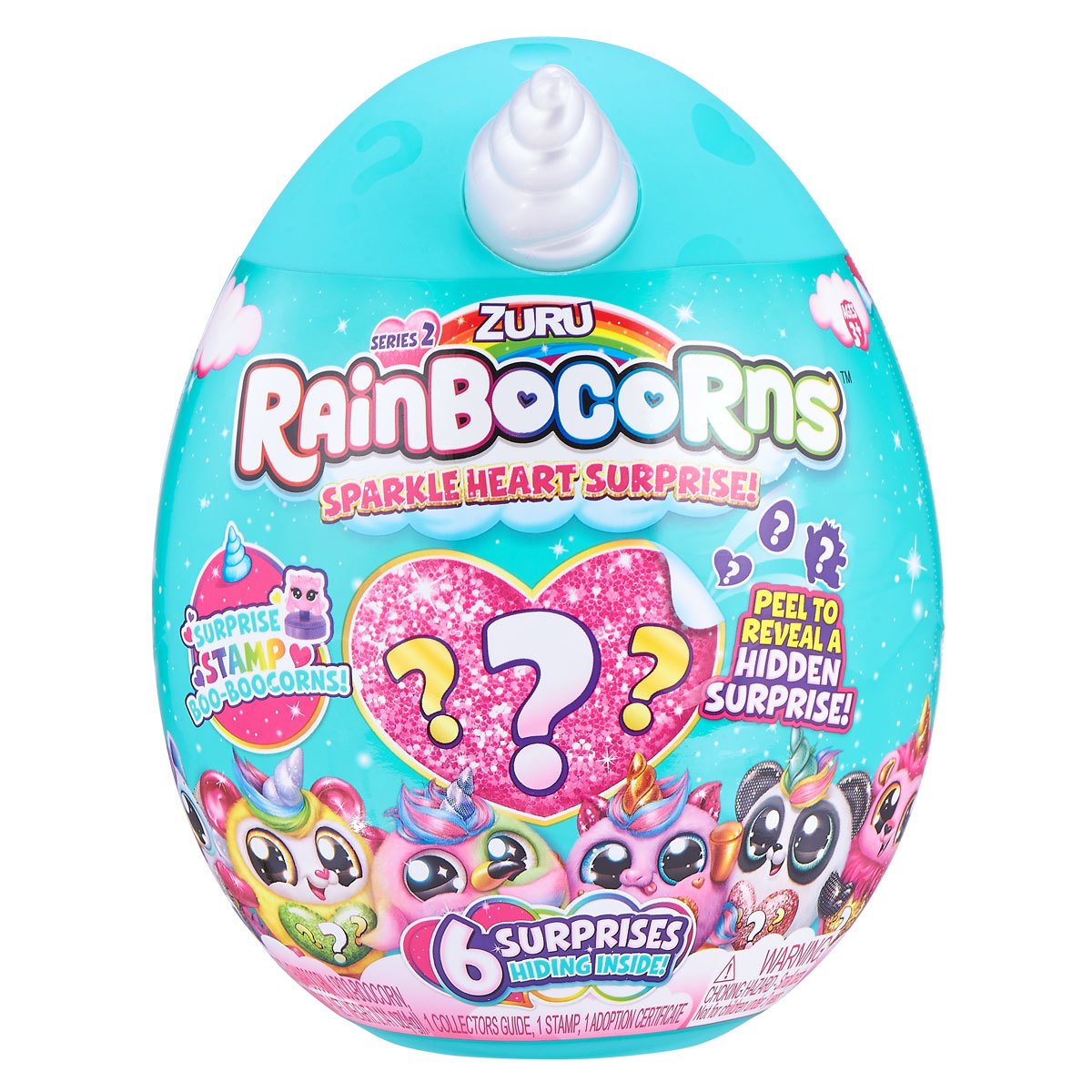 Zuru Rainbocorns Sparkle Heart Surprise Series 2 Plush Assorted 9214 - Colorland Toys