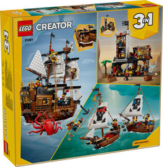 LEGO Creator 31387 Mythical Pirate Ship 3-in-1 Building Set