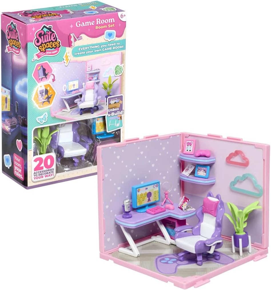 Suite Spaces Game Room Set - Modular Dolls House Accessories by Goliath