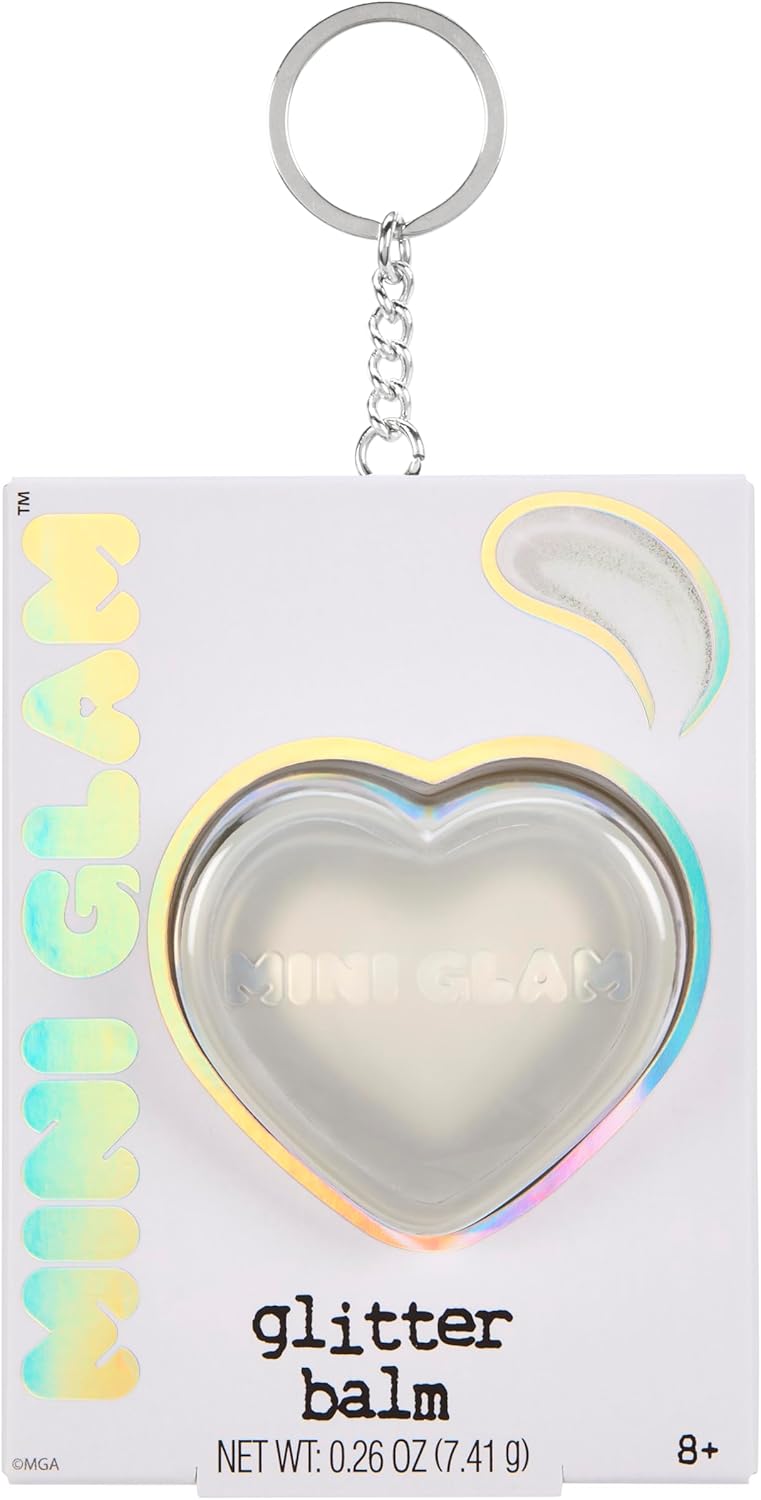 Mini Glam Heart Glitter Balm – Extra Credit (White Heart)