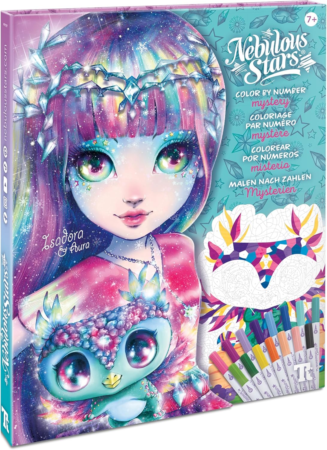 Nebulous Stars Color by Number Mystery Activity Book Set