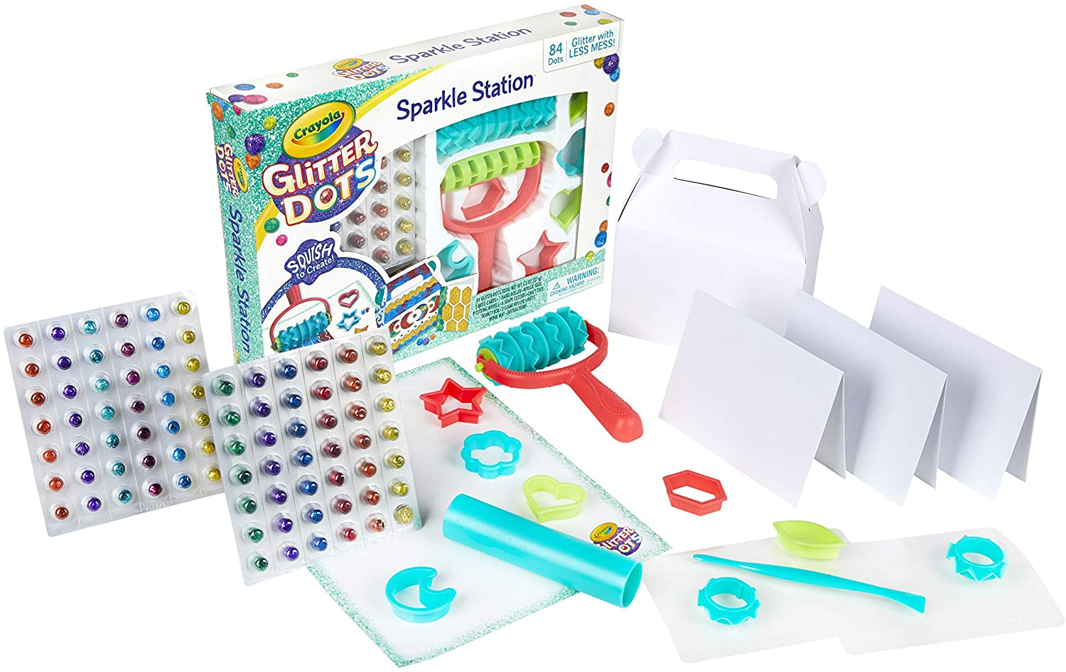 Crayola 106pc Glitter Dots Sparkle Station 04-0704 - Colorland Toys