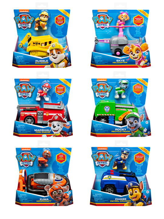 Paw Patrol Basic Vehicle with Pup Assorted 6052310 - Colorland Toys