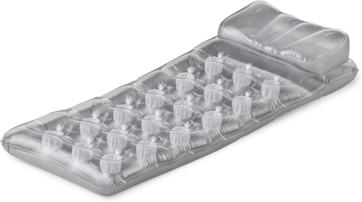 Intex 18 Pockets Suntanner Air Mattress 188 x 71 cm Silver