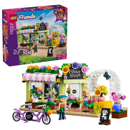 LEGO 42693 Creative Flower Shop Set for Kids Aged 7+