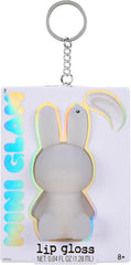 Mini Glam Cosmetic Bunny Lip Gloss, Keychain, White – MGA Entertainment