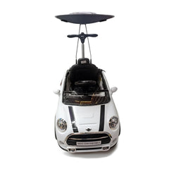 Mini Cooper Push Car with Sun Shade White 3636C — Toddler Walker Car