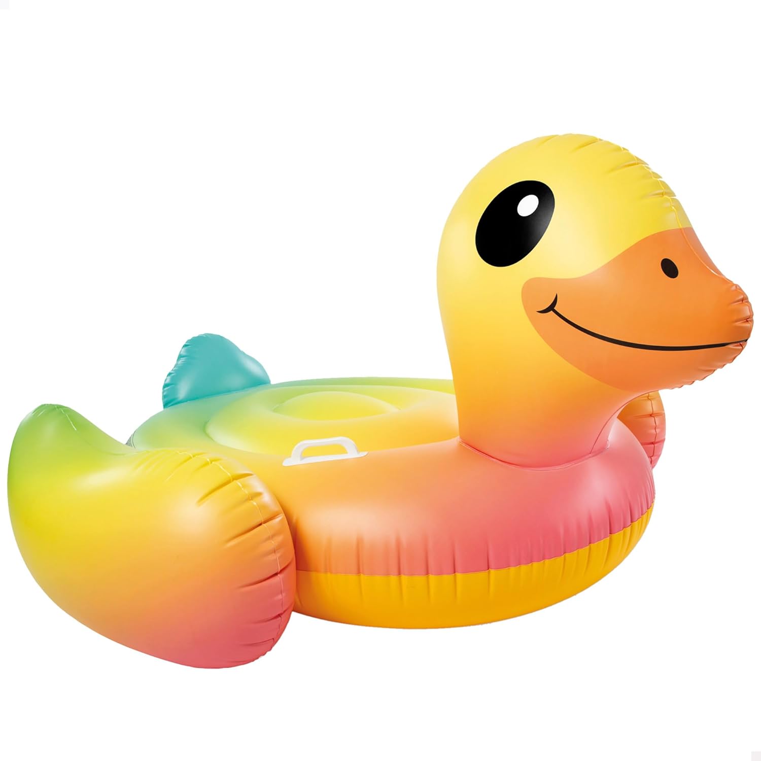 Intex Yellow Duck Ride-On Inflatable Pool Float (147x147x81 cm)