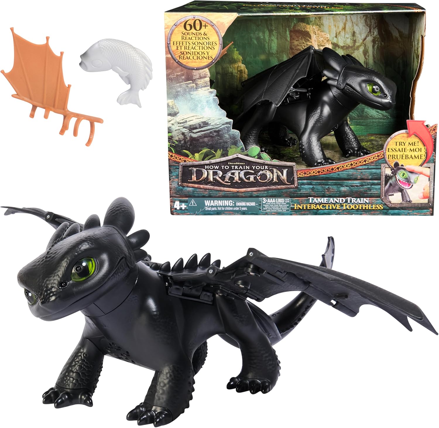 DreamWorks Dragons Tame & Train Interactive Toothless Toy