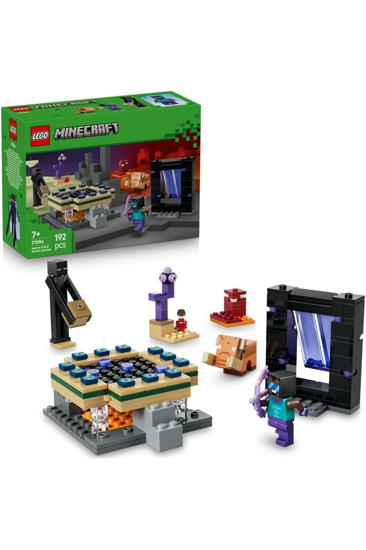 LEGO Minecraft Nether & End Portal Journey