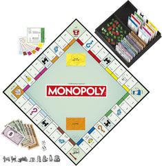 Monopoly Board Game Arabic Edition with Storage Tray & Larger Tokens — view 2
