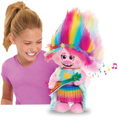 Trolls World Tour Dancing Feature Poppy Plush 65330 - Colorland Toys
