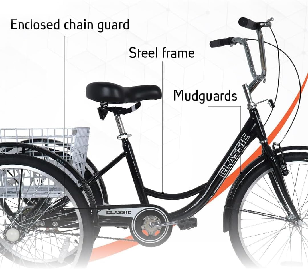 Vaux Tricycle 24 Basket Black VX-BASKET — view 2