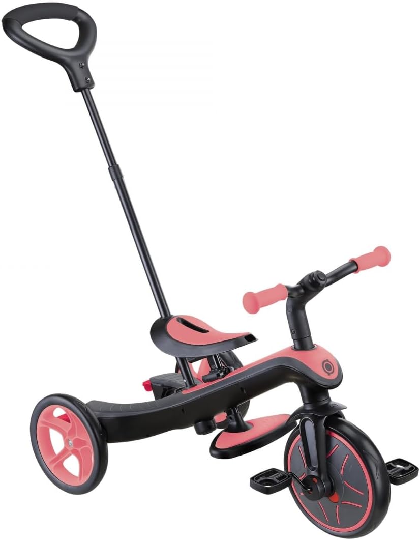 Globber 4 in 1 Explorer Tricycle & Balance Bike - Pastel Pink — view 2