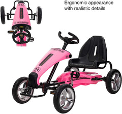 Megastar Ride On Pedal Go Kart Racer Pink DMD308 - Colorland Toys
