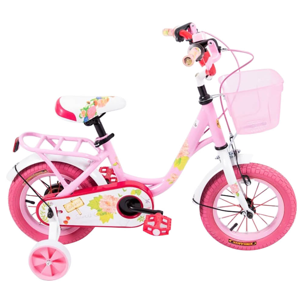 Little Angel Sweet Garden Kids 12 Inches Bicycle Pink - Colorland Toys