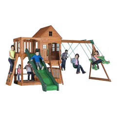 Backyard Discovery Pacific View Residential Wood Playset 1808058 - Colorland Toys