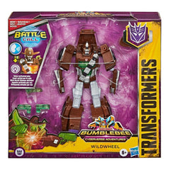 Transformers Bumble bee Cyberverse Battle Call Trooper WildWheel E8227 - Colorland Toys