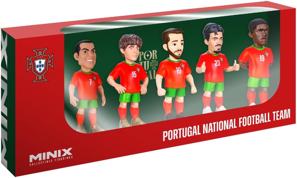 MINIX Football Stars Portugal 5 Figure Collectible Set 7cm — view 2