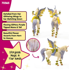 Schleich bayala Fairy Sera with Blossom Unicorn Toy, Ages 5+ — view 2