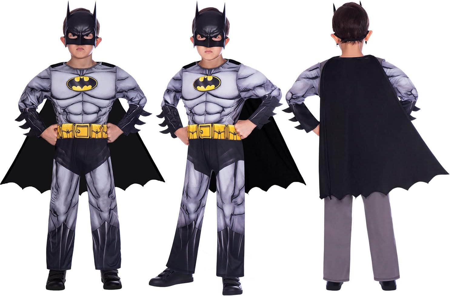 Amscan Deluxe Batman Classic Costume for Kids (8-10 Years) — view 2