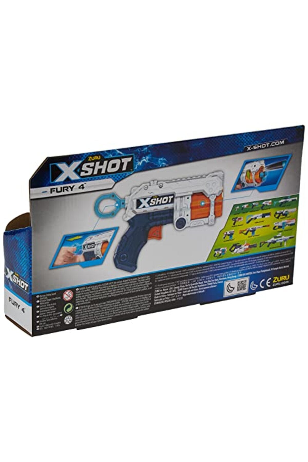 X-Shot Fury 4 Blaster 16 Darts XS-36377-A/36377 — view 2