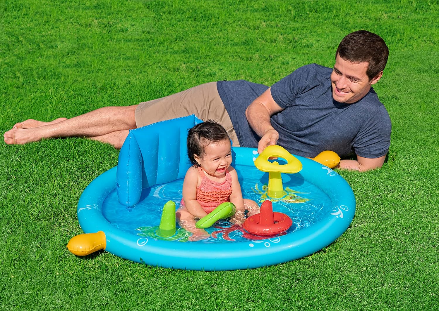 Bestway Seashapes Splash Pad Baby Sensory Water Pool (6m+) — view 2