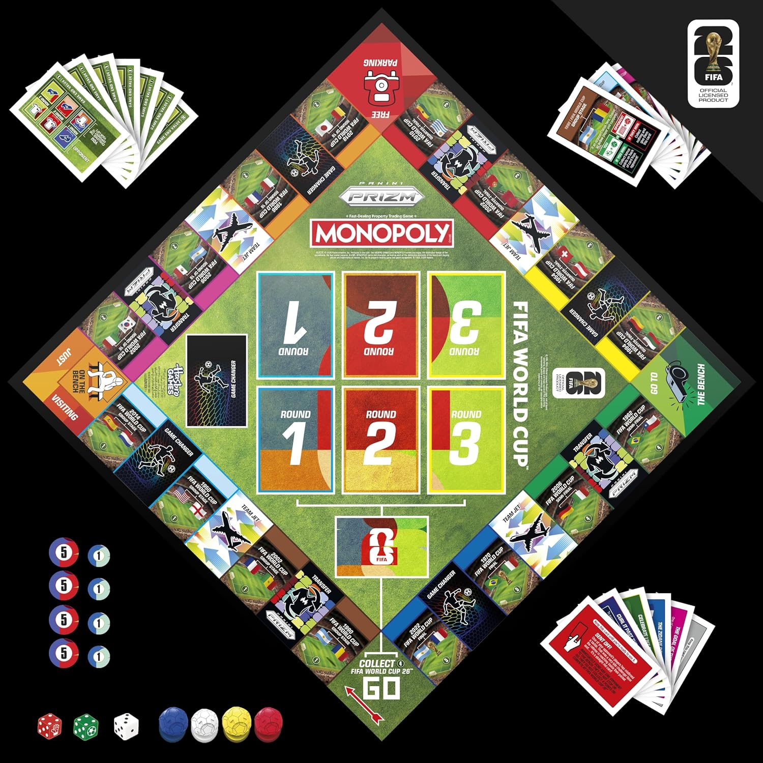 Monopoly Panini Prizm: FIFA World Cup Soccer Board Game Ages 8+ — view 2