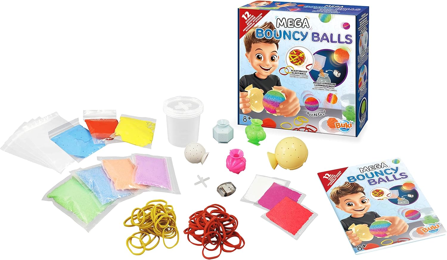 Mega Bouncy Balls by Buki – DIY Luminous Ball Kit for Ages 8+ — view 2