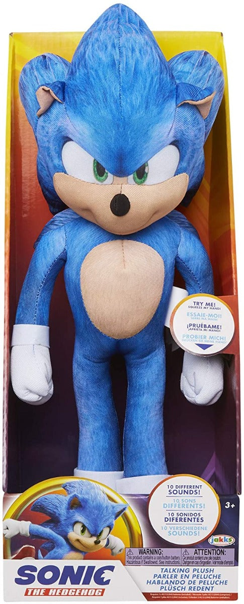 Sonic The Hedgehog 13 Inch Talking Sonic Plush - Colorland Toys