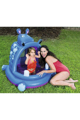 Bestway Covered Hippo Baby Pool 1.12mx99cmx97cm 52218 — view 2