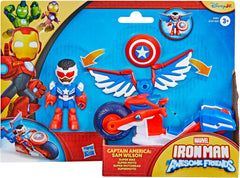 Marvel Captain America: Sam Wilson Super Bike Figure & Motorcycle, 3-Inch — view 2