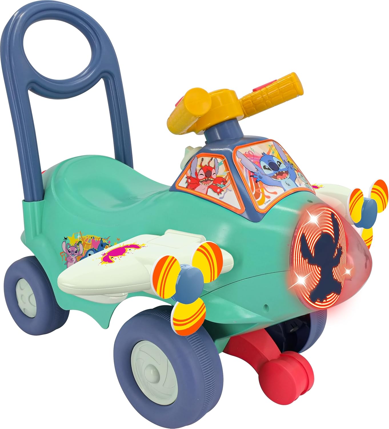 Kiddieland Lights and Sounds Stitch Animated Plane — view 2