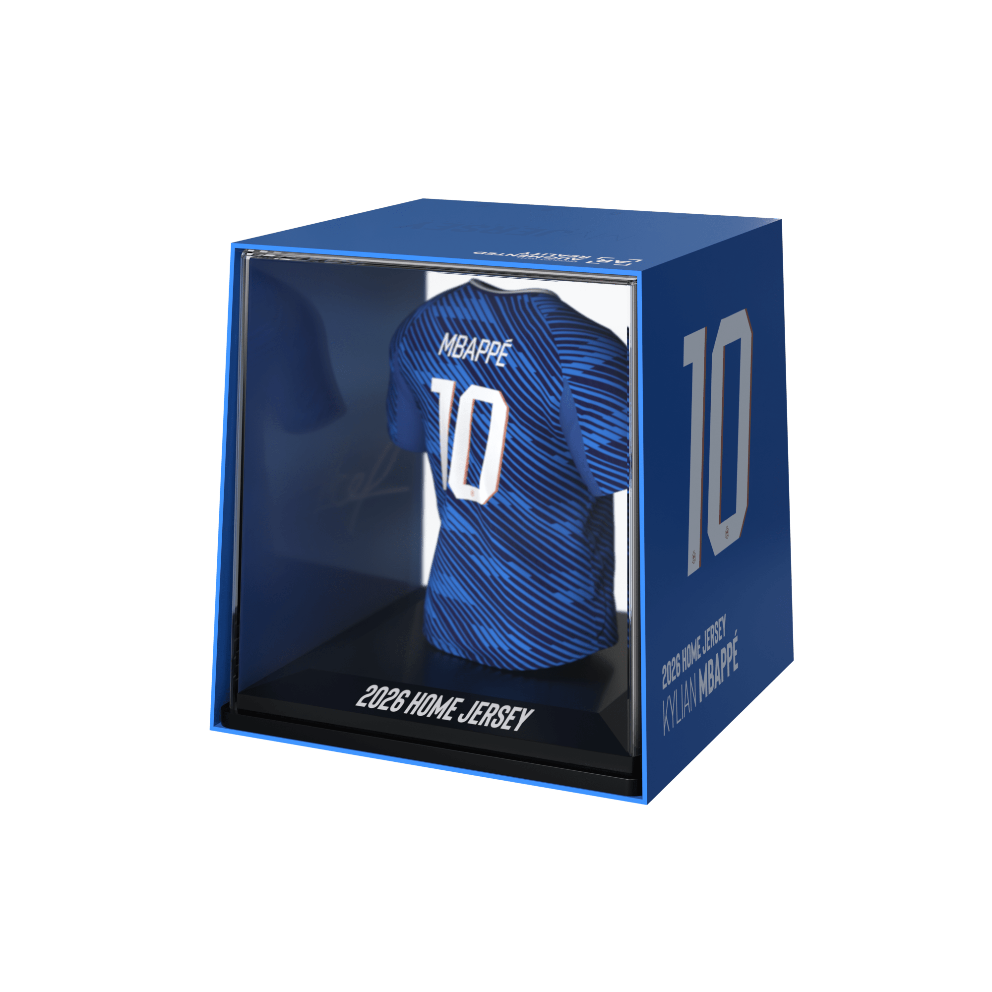 Kylian Mbappé Official FFF Collectible Mini Jersey – 2026 Home Kit — view 2