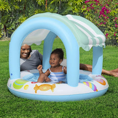 Bestway Inflatable Sweet Shop Paddling Pool with Canopy, 2+ Years — view 2