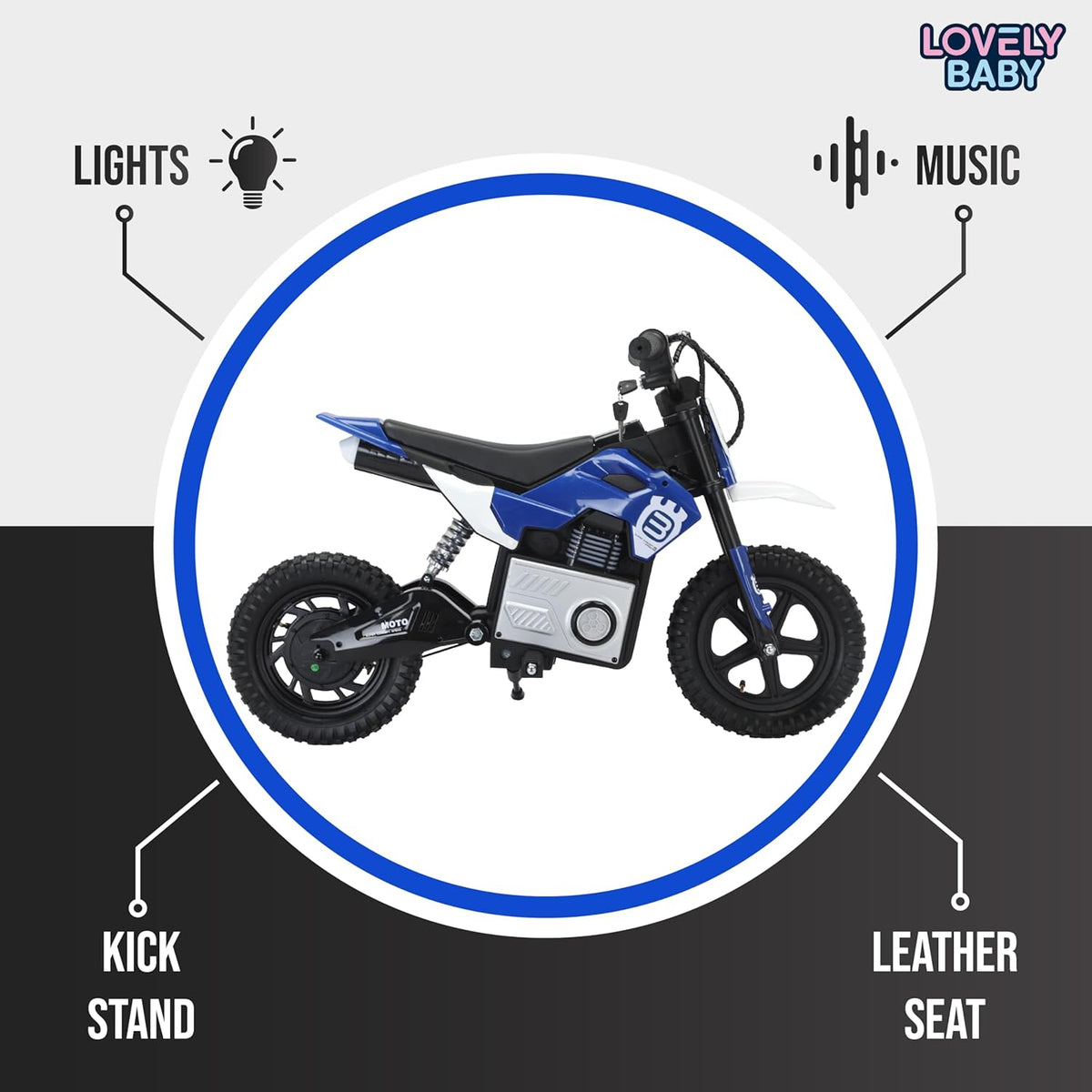 Kids Electric Dirt Bike Pink 24V T10 — image 2