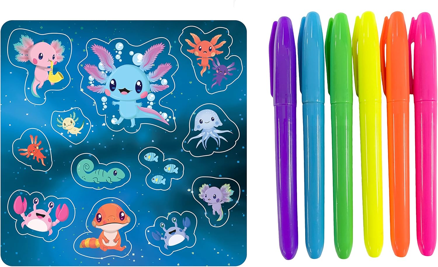 Hinkler Kaleidoscope Axolotls Coloring Kit — view 2