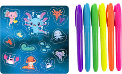 Hinkler Kaleidoscope Axolotls Coloring Kit — view 2