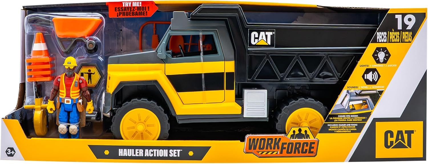 CAT Workforce Hauler Action Set 18+ Piece Construction Playset — view 2