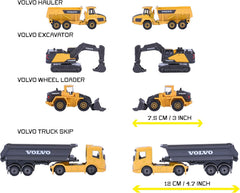 Volvo Construction 4 Pieces Giftpack, 7.5cm by Majorette — view 2