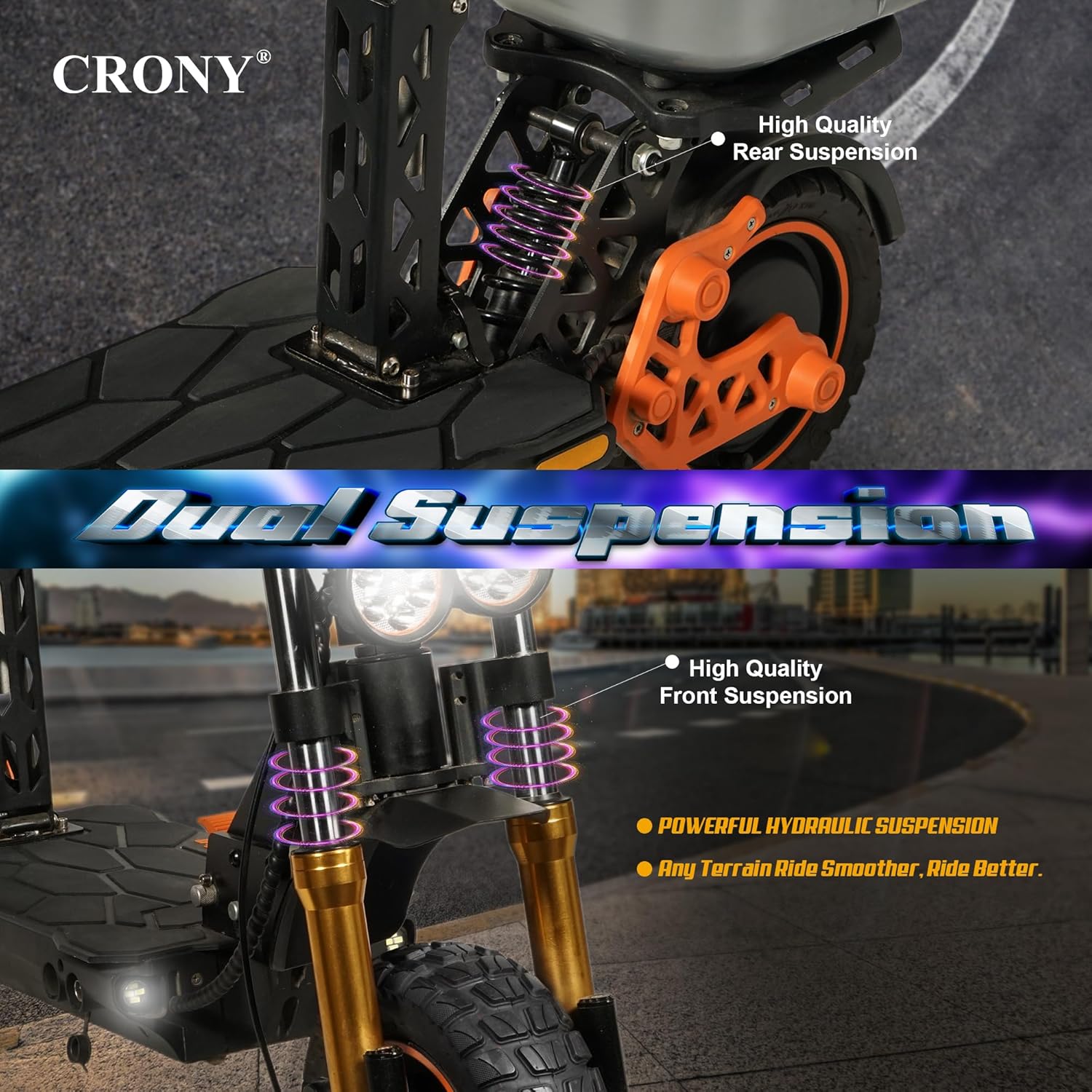Pro Ride M5 Pro E-Scooter With Seat 48V PR024-03 — view 2