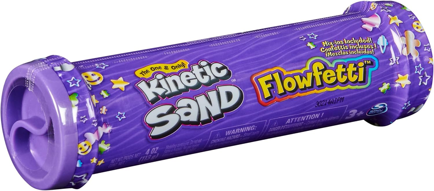 Kinetic Sand Flowfetti 4oz Playset with Roller & Confetti Shapes — view 2