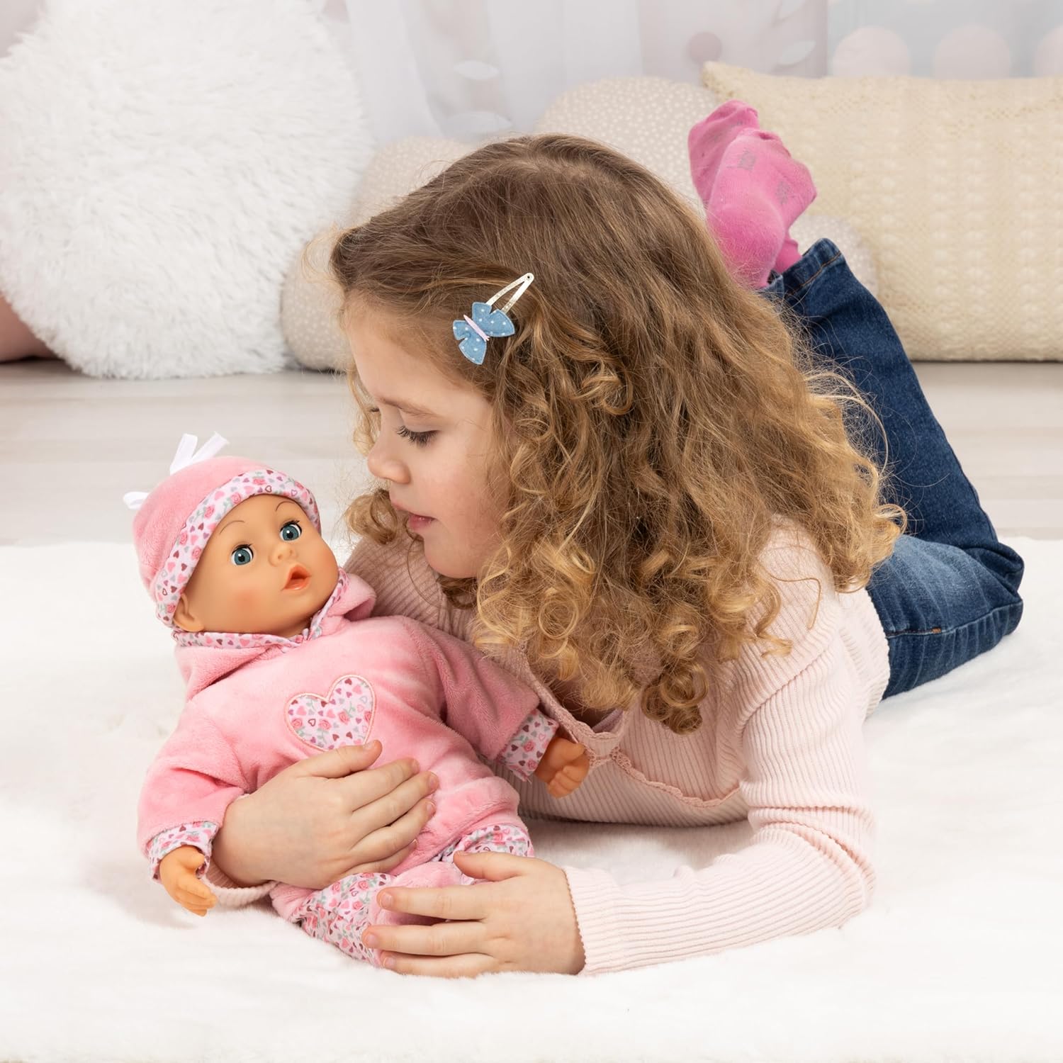 Bayer Design 93824CR Interactive Baby Doll Talking 38cm — view 2
