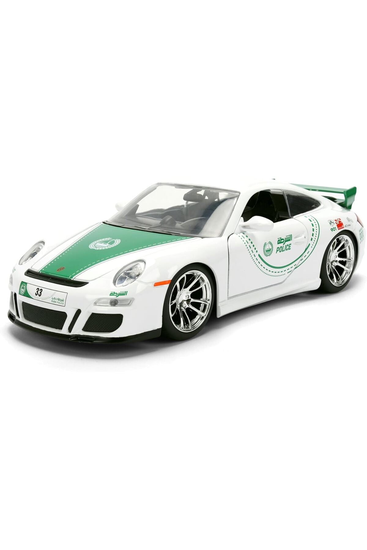 Jada Dubai Police Porsche 911 1:24 Scale Die-Cast Model — view 2