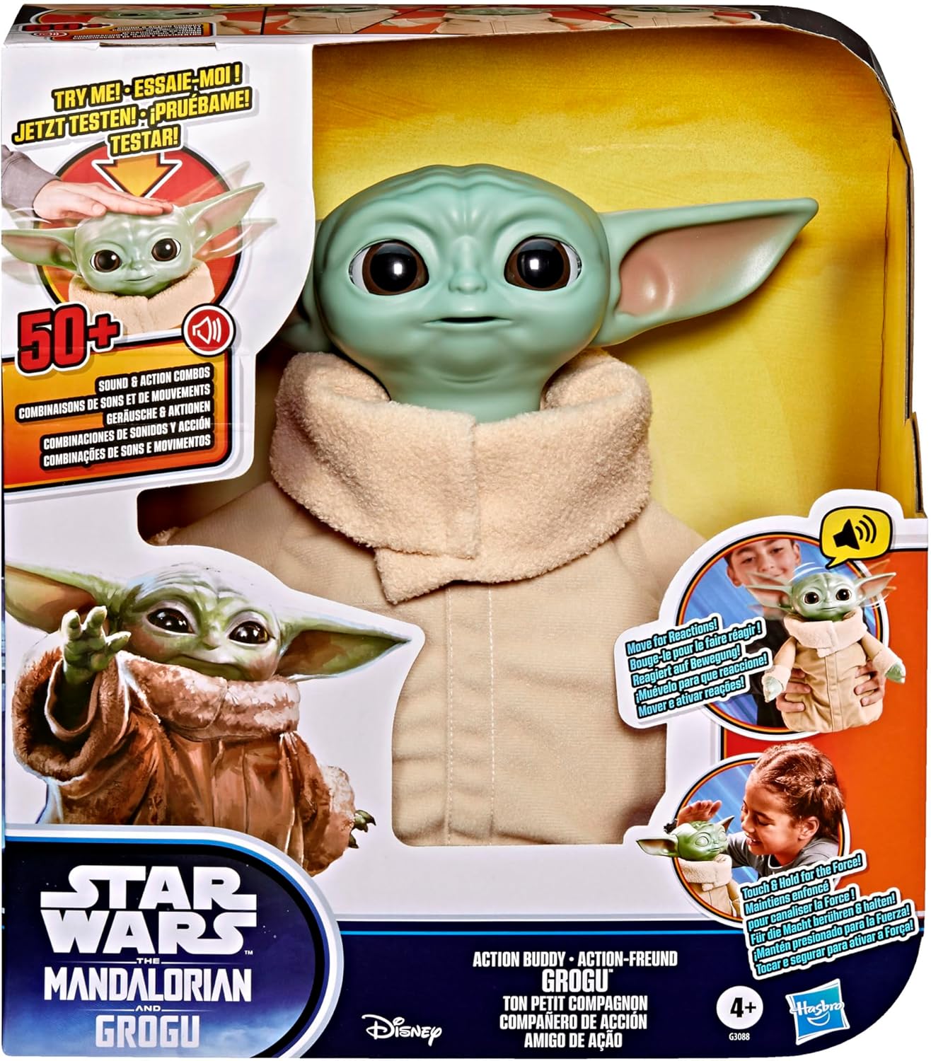 Hasbro Star Wars Mandalorian & Gogoo 10" Interactive Plush Figure — view 3