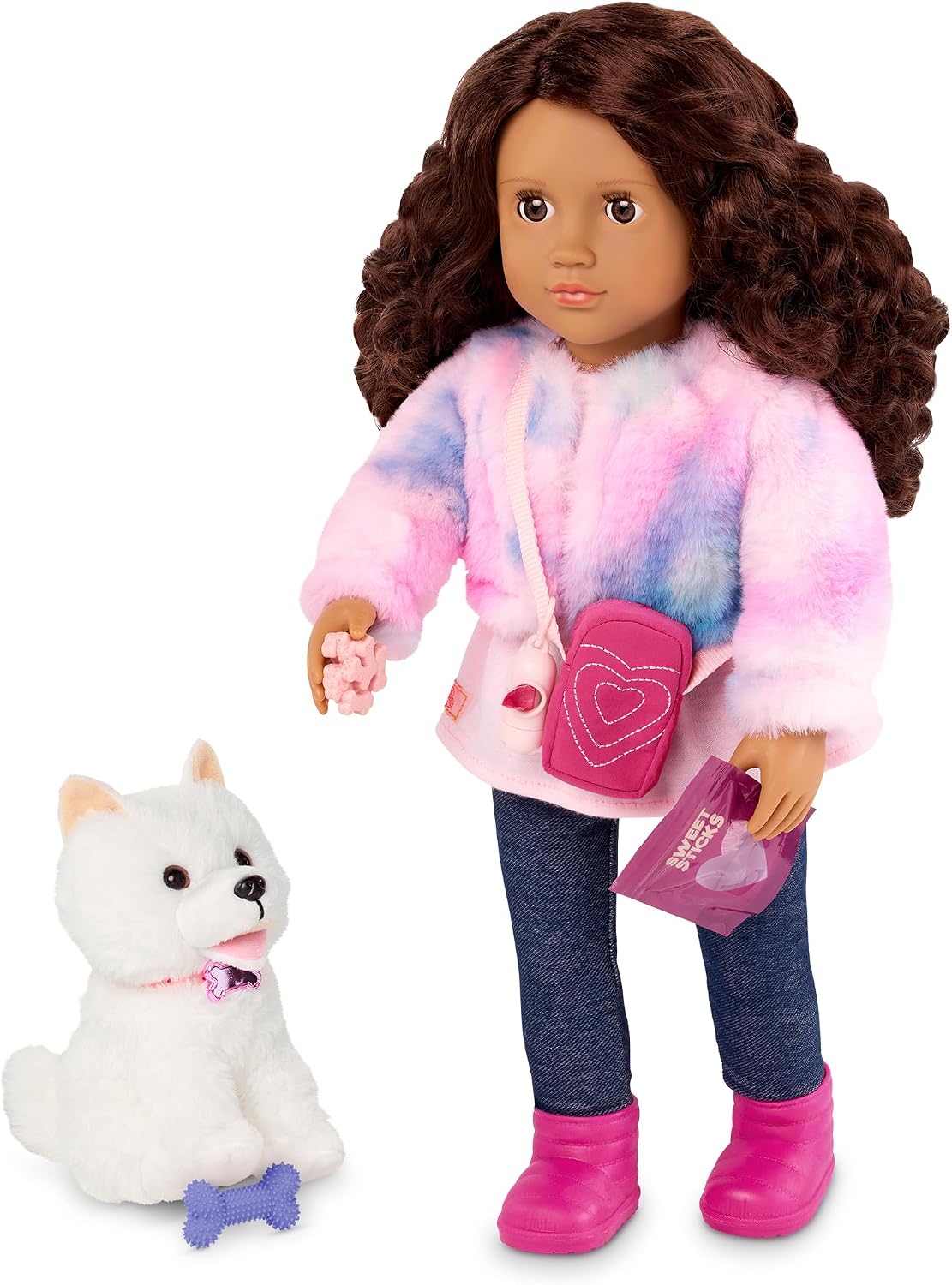 Our Generation Doll & Pomeranian Pup with Accessories – Ines & Jojo — view 3