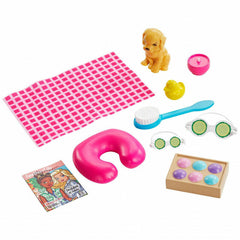 Barbie Wellness Spa Doll Blonde with Puppy GKH73 - Colorland Toys