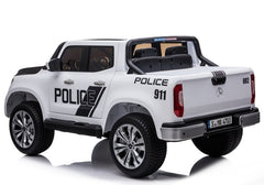Megastar Licensed Ride On Mercedes Benz Police Car White 606J - Colorland Toys