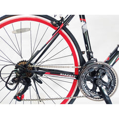 Mogoo Bicycle 700C Siafei Road Bike 48CM Black Red - Colorland Toys
